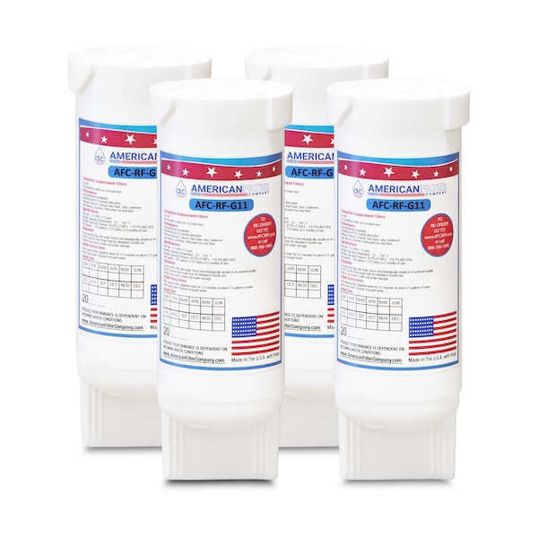 American Filter Co GE GSS25 Comparable Refrigerator Water Filters (made by Model number AFC-RF-G11), 4PK GSS25-AFC-RF-G11-4-96591 - main